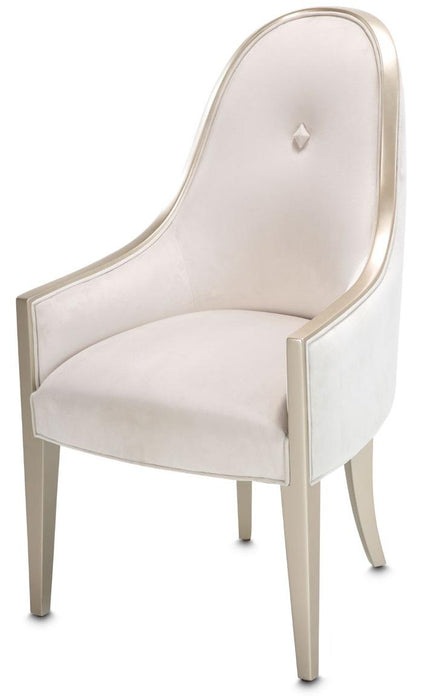 Furniture London Place Arm Chair in Creamy Pearl (Set of 2)