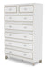 Sky Tower 7 Drawer Chest in White Cloud image
