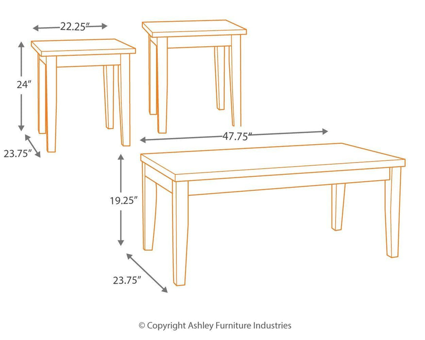 Theo - Occasional Table Set (3/cn)