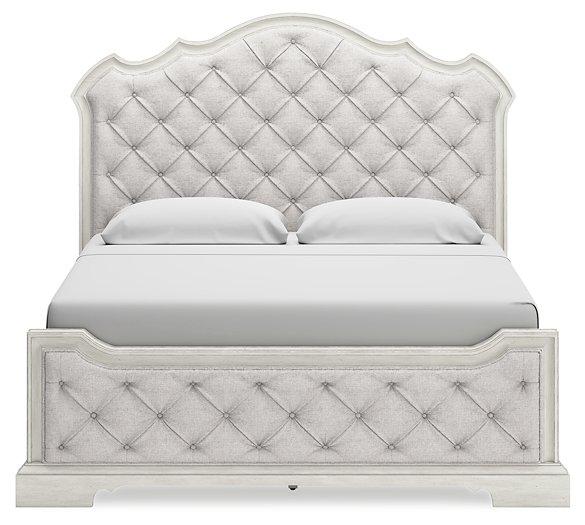 Arlendyne Antique White California King Upholstered Bed