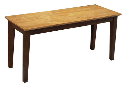 John Thomas Furniture Dining Essentials Bench in Cinnamon/Espresso image