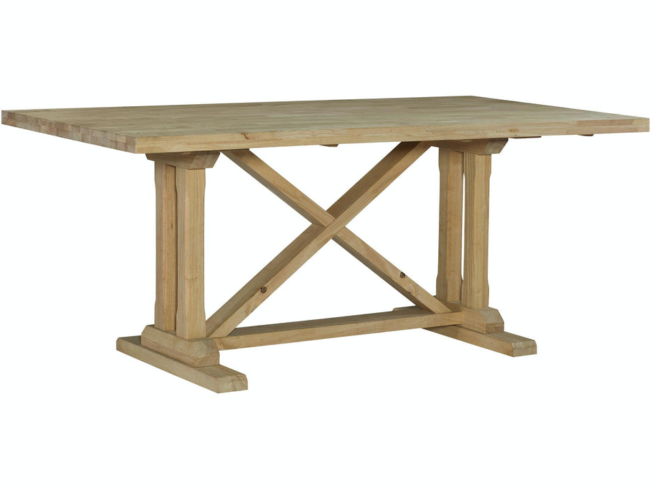 Standard Dining Alexa Trestle Solid Table Top and Base image