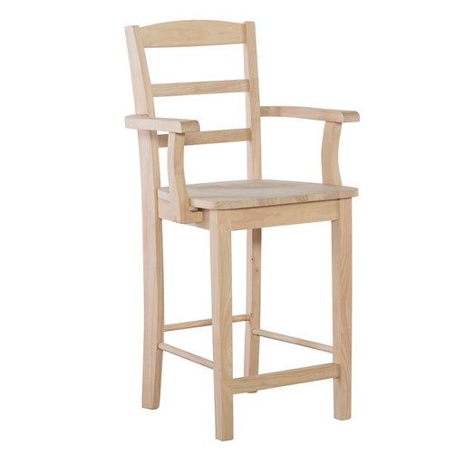 Stools 24'' Madrid Counter Stool w/Arms image