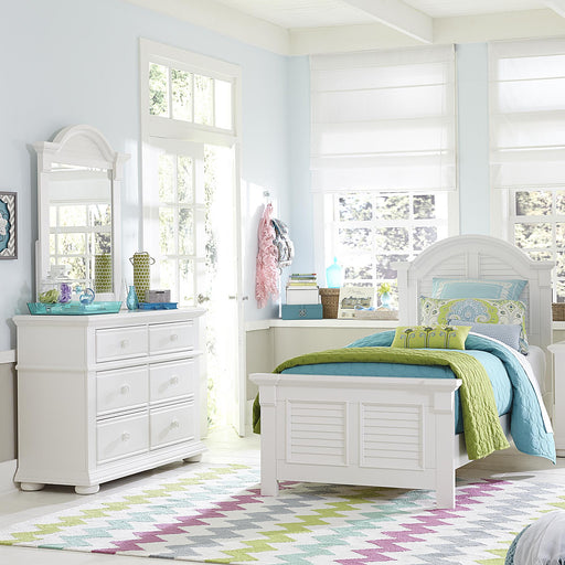 Summer House Full Panel Bed, Dresser & Mirror image