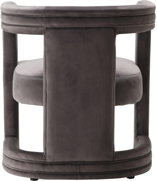 Blair Grey Velvet Accent Chair