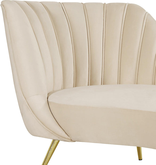 Margo Cream Velvet Chaise