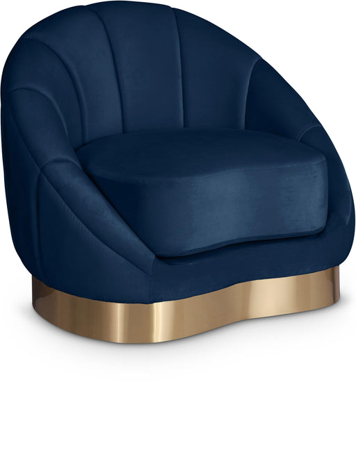 Shelly Navy Velvet Chair image