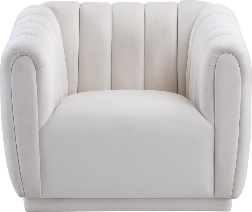Dixie Cream Velvet Chair
