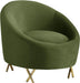 Serpentine Olive Velvet Chair image