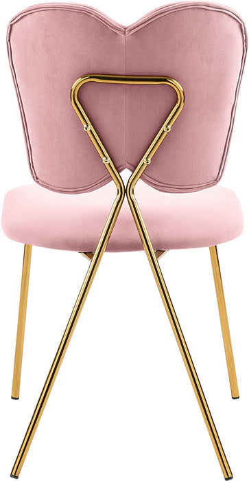 Angel Pink Velvet Dining Chair