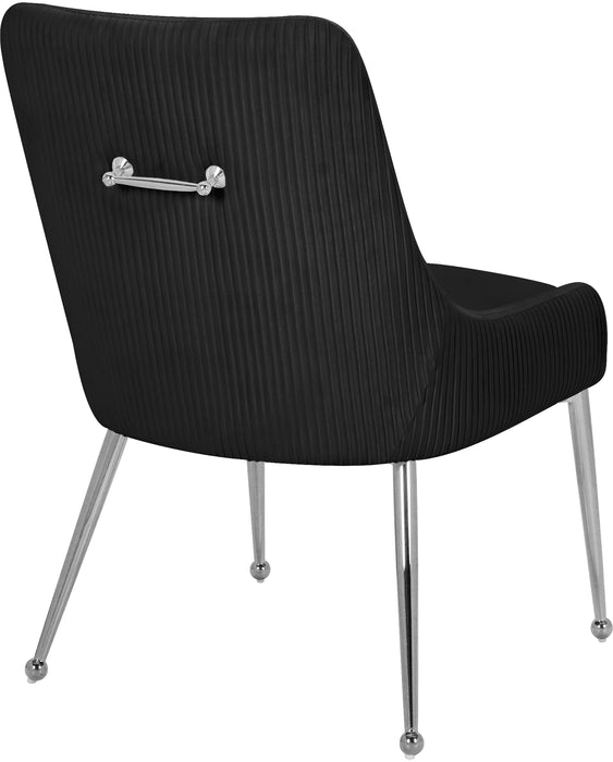 Ace Black Velvet Dining Chair