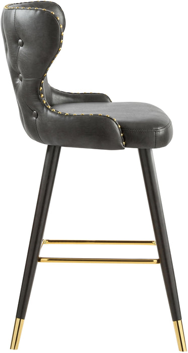 Hendrix Grey Faux Leather Counter/Bar Stool