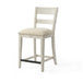 Bassett Mirror Camryn Counter Height Dining Chair in Weathered White (Set of 2) image