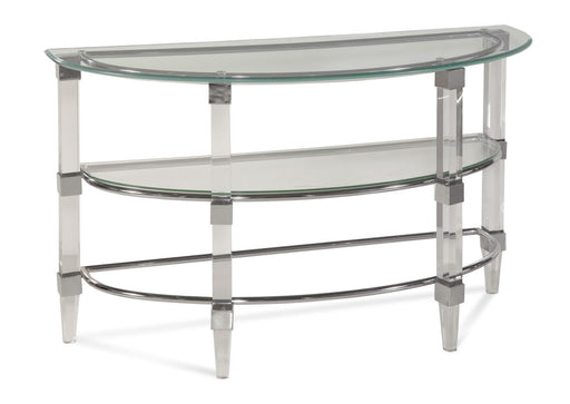 Bassett Mirror Company Thoroughly Modern Cristal Console Table in Acrylic/Chrome image
