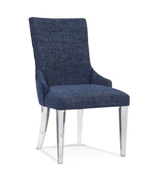 Bassett Mirror Silven Parsons Chair in Acrylic leg/Navy (Set of 2) image