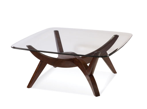 Bassett Mirror Company Thoroughly Modern Gillian Square Cocktail Table in Walnut image