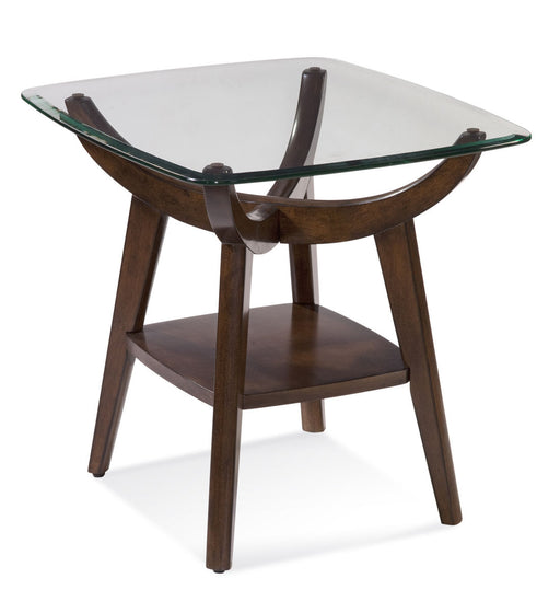 Bassett Mirror Company Thoroughly Modern Gillian Rectangular End Table in Walnut image