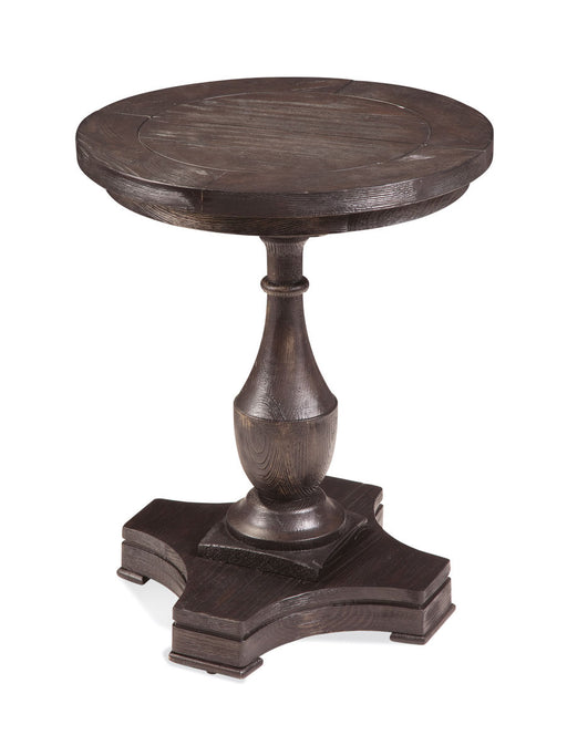 Bassett Mirror Company Belgian Luxe Hanover Round End Table in Dark Coffee Bean image