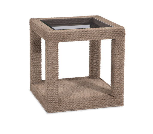 Bassett Mirror Shipley Square End Table in Natural Jute image