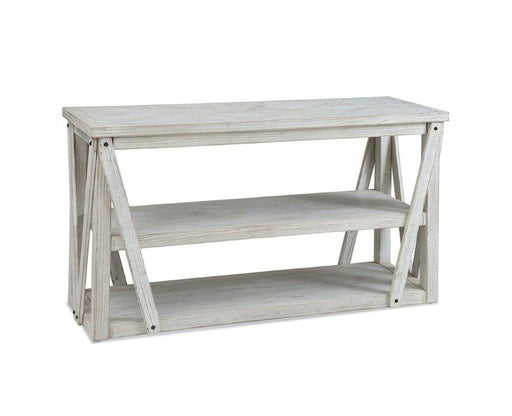 Bassett Mirror Santee Console Table in Whitewashed Pine image