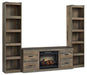 Trinell 3-Piece Entertainment Center with Electric Fireplace image