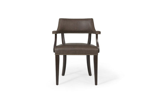 Bassett Mirror Company Belgian Luxe Bradley Arm Chair in Dark Brown (Set of 2) image