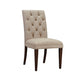 Bassett Mirror Company Belgian Luxe Addison Parson Chair in Linen Smoked Brown (Set of 2) image