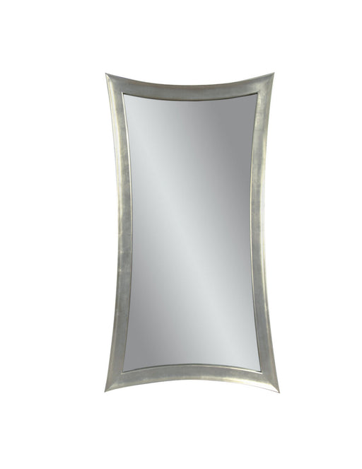 Bassett Mirror Company Thoroughly Modern Hour-Glass Wall Mirror in Silver Leaf image