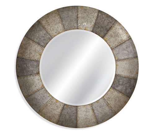 Bassett Mirror Company Belgian Luxe Noris Wall Mirror in Aged Aluminum image