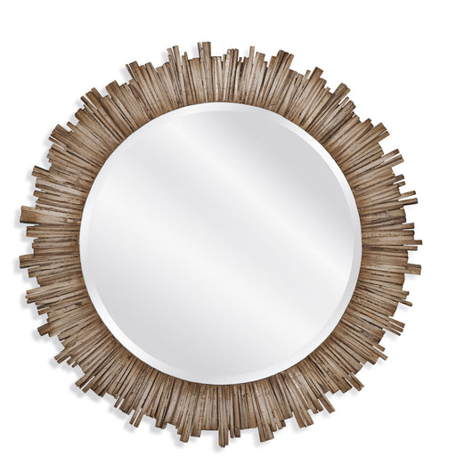 Bassett Mirror Company Belgian Luxe Draper Wall Mirror in White Washed image