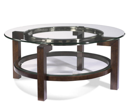 Bassett Mirror Company Thoroughly Modern Oslo Round Cocktail Table in Espresso image