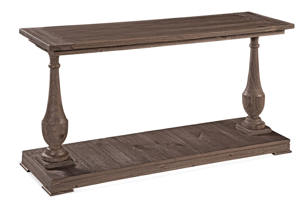 Bassett Mirror Company Belgian Luxe Hitchcock Console Table in Smoked Barnwood image