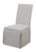 Bassett Mirror Belgian Modern Skirted Parsons Chair in Grey (Set of 2) image